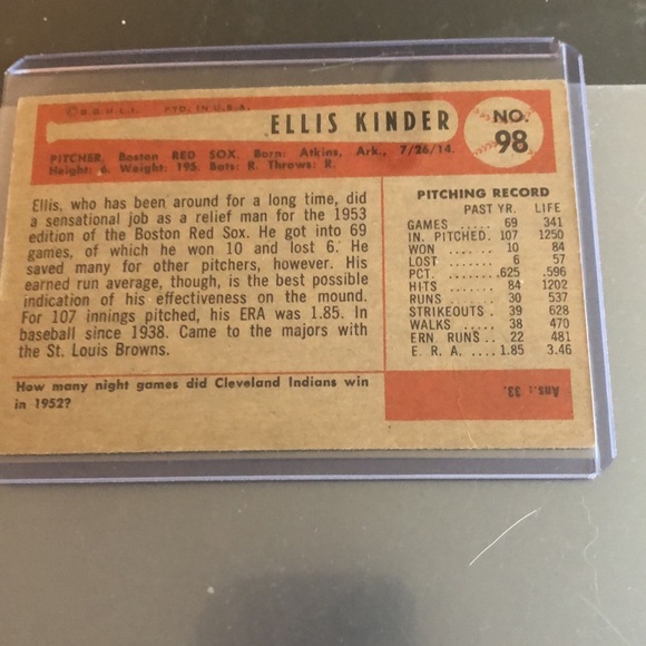 Baseball card - Picture 2 of 2